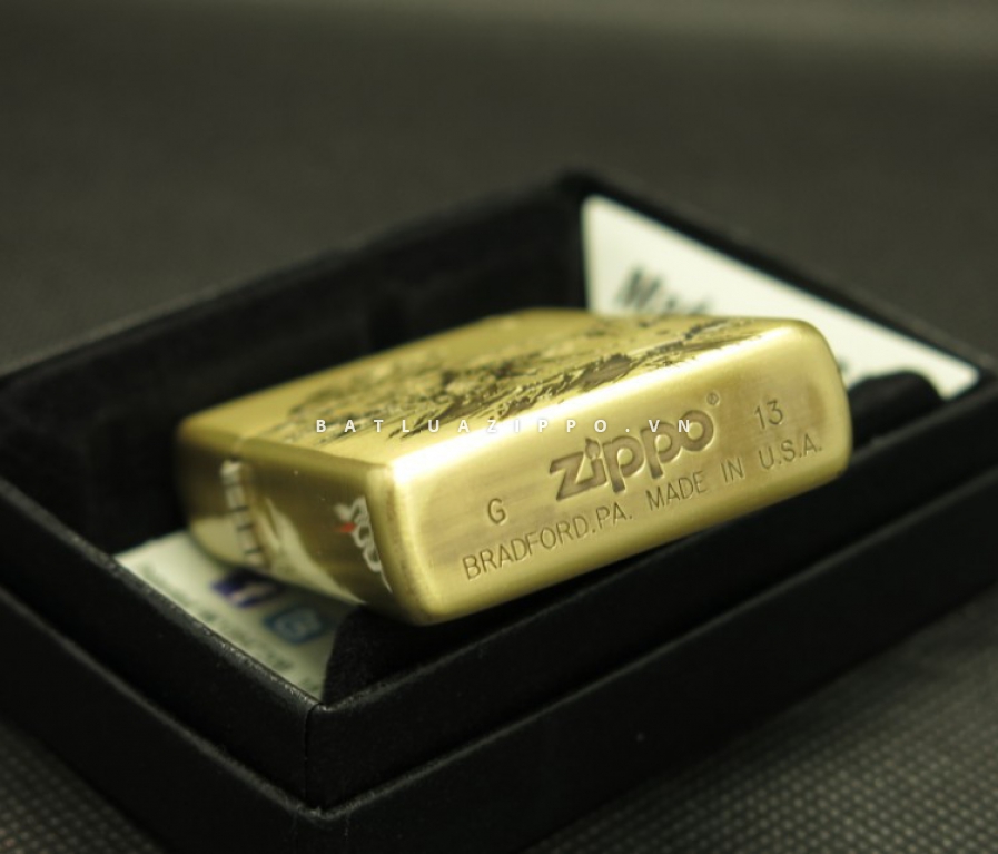 Bật lửa Zippo chính hãng khắc hình Hổ dũng mãnh