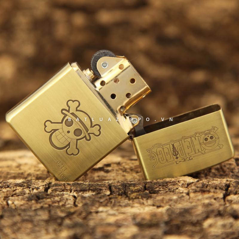 Bật lửa Zippo chính hãng đồng nhẹ phiên bản Luffy One Piece