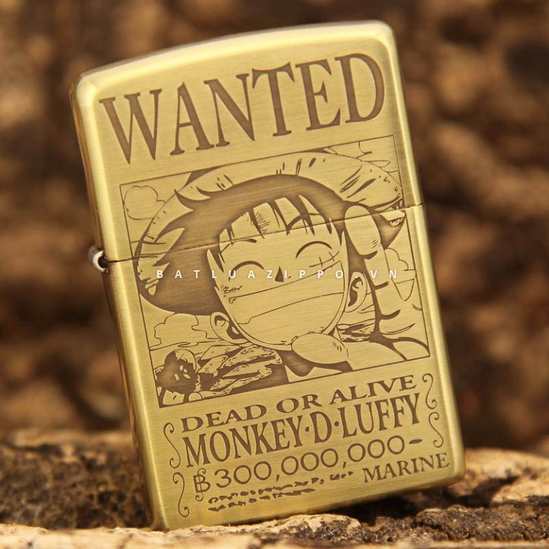 Bật lửa Zippo chính hãng đồng nhẹ phiên bản Luffy One Piece