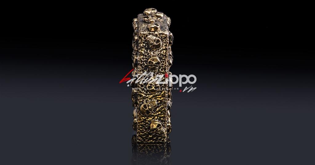 Bật lửa Zippo chính hãng Skeleton Gold Angel Wings