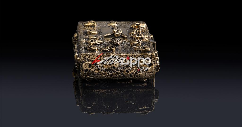 Bật lửa Zippo chính hãng Skeleton Gold Angel Wings