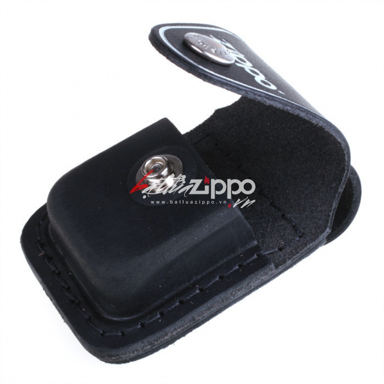 Túi đựng Zippo chất liệu da bò móc khoá luồn