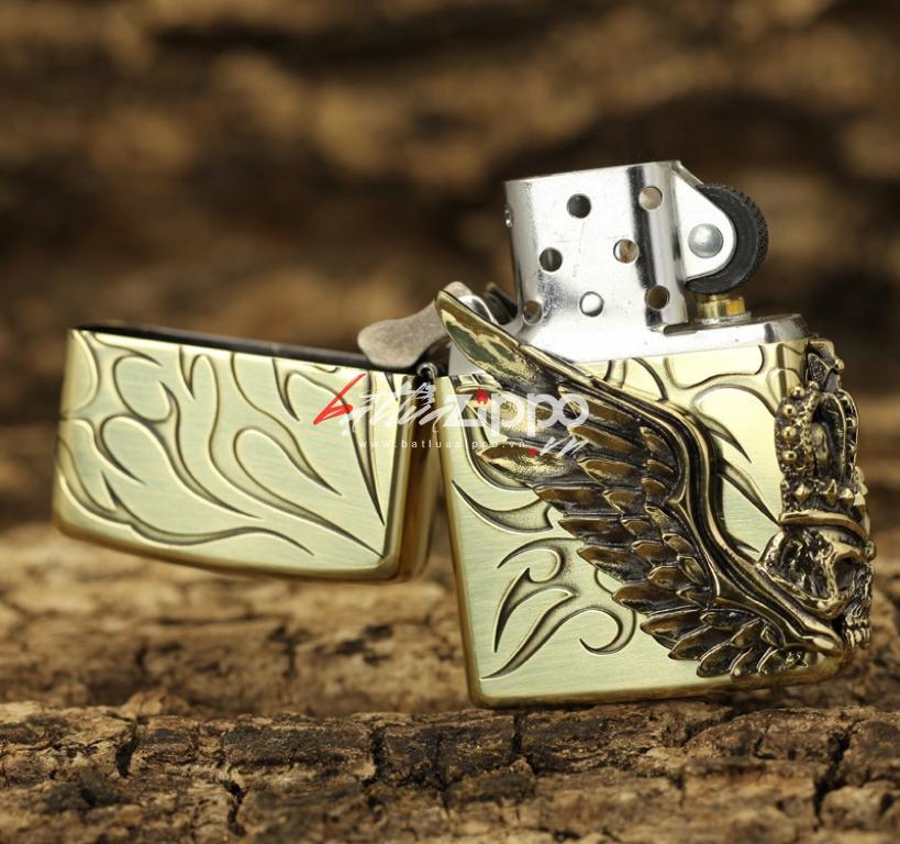 Bật lửa zippo chính hãng biểu tượng cướp biển cánh thiên thần