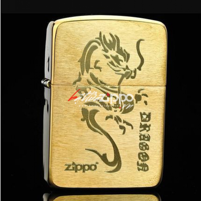 Bật lửa Zippo chính hãng đồng khắc rồng mẫu 007