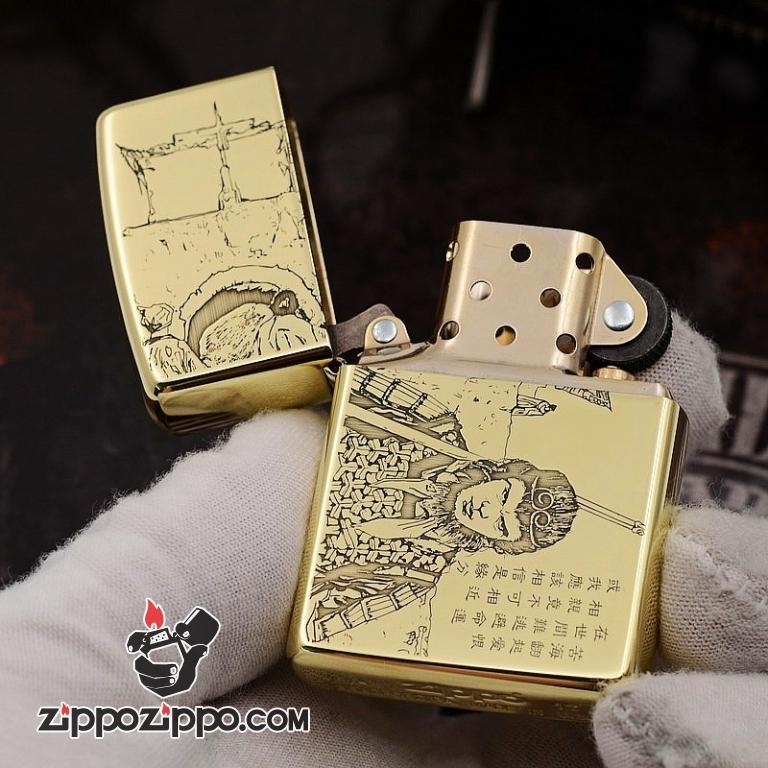 Bật Lửa Zippo Chất Liêu Đồng Khắc Tề Thiên Đại Thánh