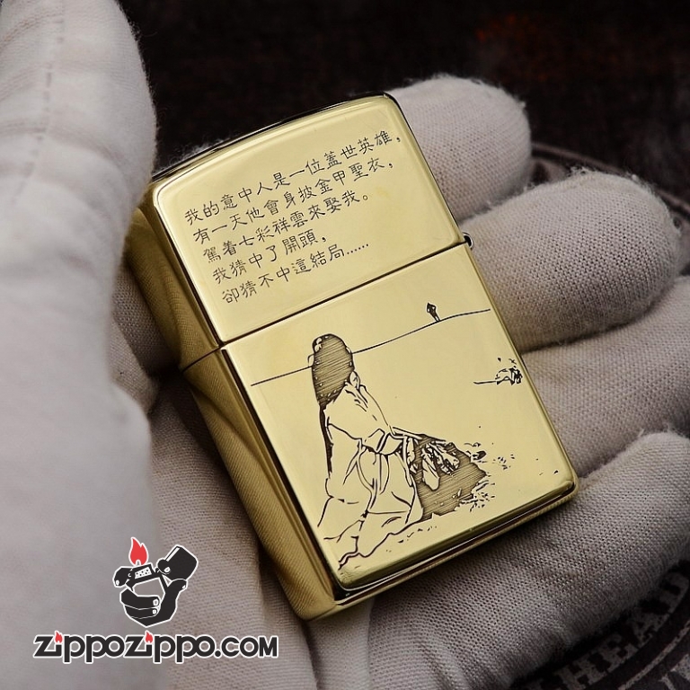 Bật Lửa Zippo Đồng Phiên Bản Armor Khắc Hình Tề Thiên Đại Thánh