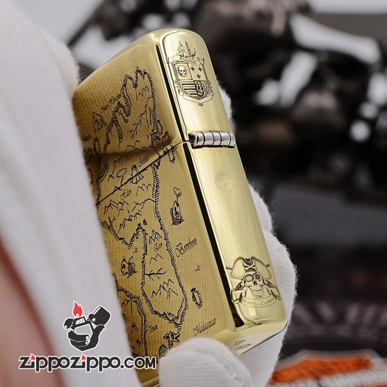 Zippo Chất Liêu đồng chạm khắc cướp biển Jack Captain Bản Armor