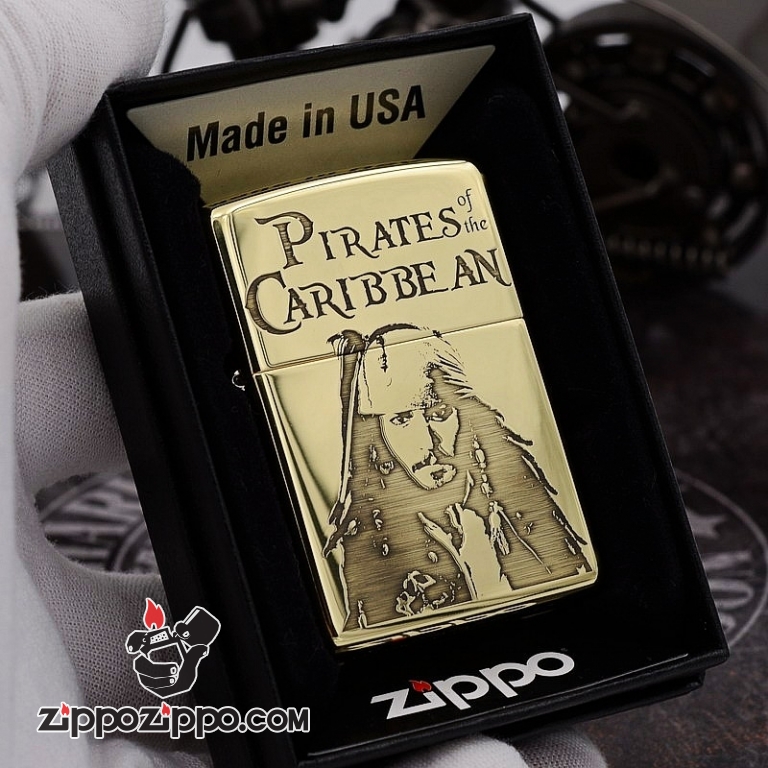 Zippo Chất Liêu đồng chạm khắc cướp biển Jack Captain Bản Armor