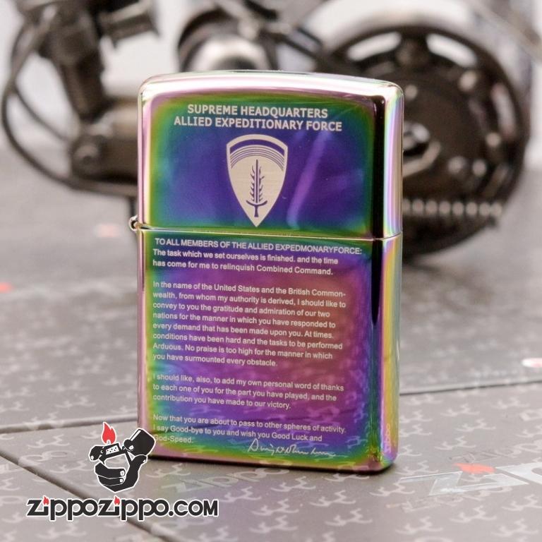 Zippo 7 Mầu Khắc  Tuyên Ngôn Thế Chiến 2