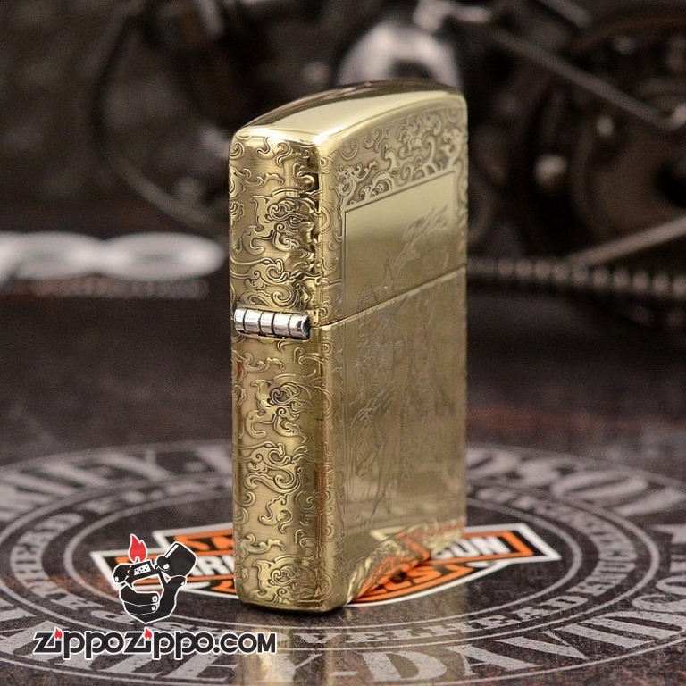 ZIppo Chất Liệu Đồng Bóng Khắc Quan Vũ Bản armor