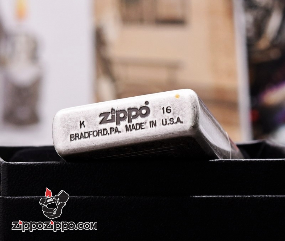 Zippo 121FB Bạc Cổ Khắc Game of Thornes