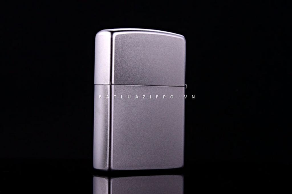 Bật Lửa Zippo Mạ Chrome Ánh Satin - Logo Zippo SKU 205ZL – Zippo Satin Chrome Zippo Logo