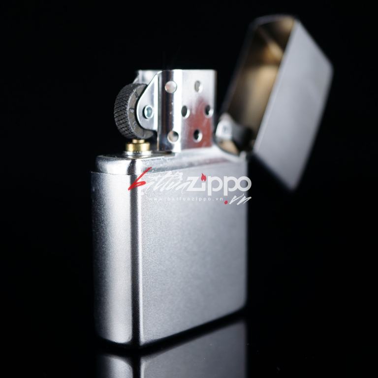 Bật Lửa Zippo Mạ Chrome Ánh Satin - SKU 205 – Zippo Satin Chrome
