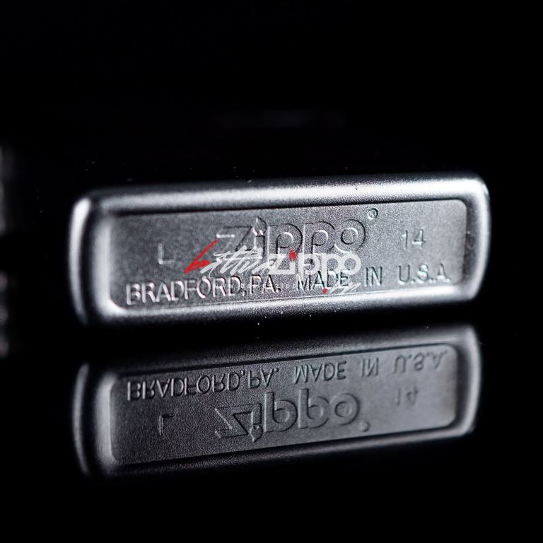 Bật Lửa Zippo Mạ Chrome Ánh Satin - SKU 205 – Zippo Satin Chrome