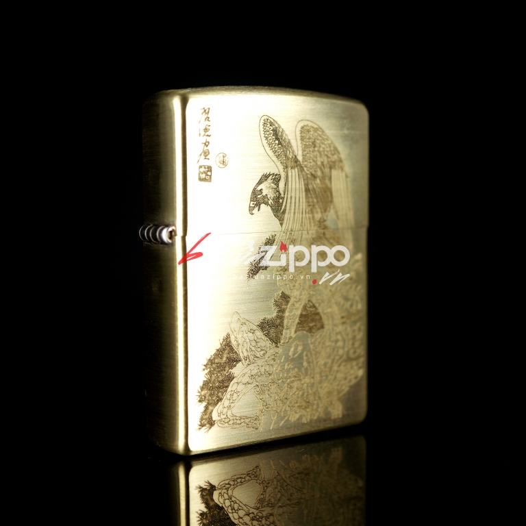 Bật lửa zippo chính hãng hình chim đại bàng dũng mạnh