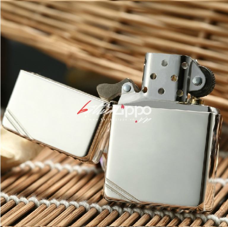 Zippo 14 - Bật lửa Zippo chính hãng phiên bản 1937 bạc nguyên khối chặt góc
