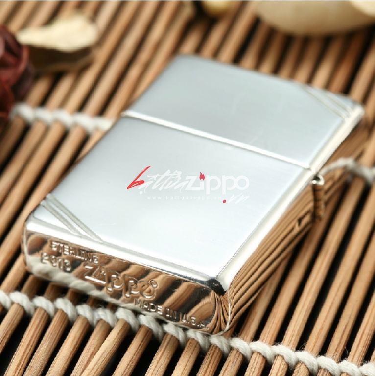 Zippo 14 - Bật lửa Zippo chính hãng phiên bản 1937 bạc nguyên khối chặt góc