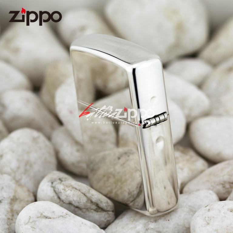 Zippo 26 - bật lửa zippo chính hãng bạc nguyên khối trơn bóng vỏ dày