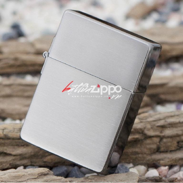 Bật Lửa Zippo 1935Mạ Chrome Vân Ngang - SKU 1935.25 – Zippo 1935 Replica Brushed Chrome