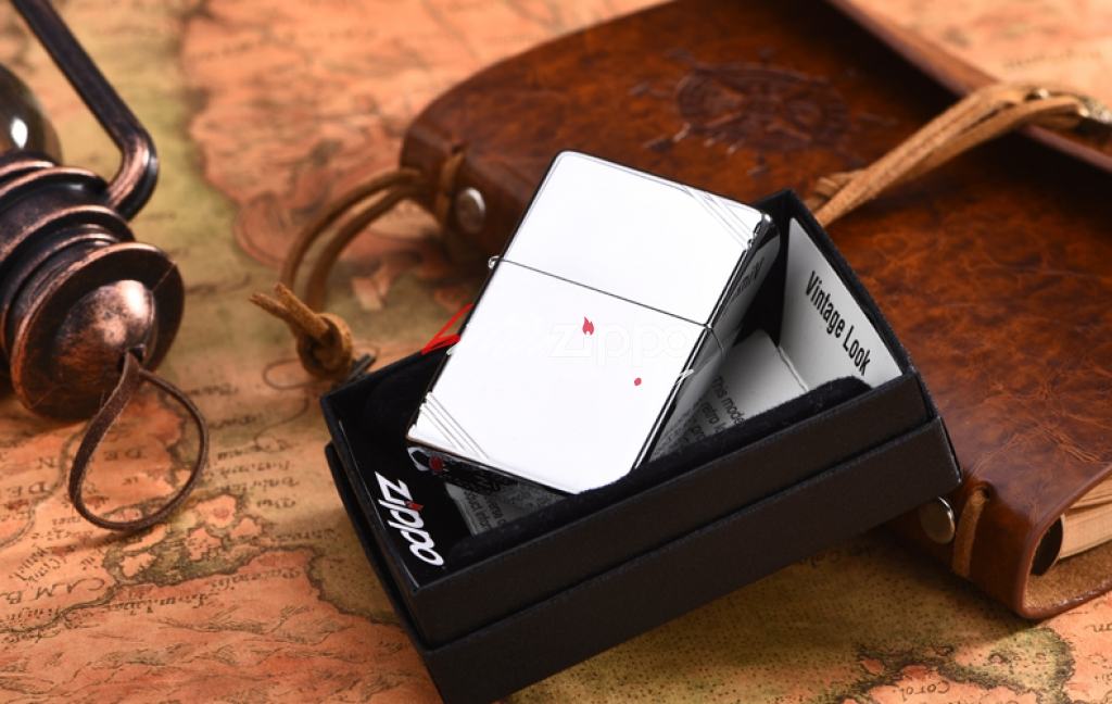 Bật Lửa Zippo 1937 Mạ Chrome Trơn Bóng - SKU 260 – Zippo Vintage High Polished Chrome