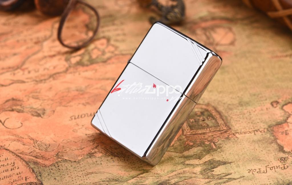 Bật Lửa Zippo 1937 Mạ Chrome Trơn Bóng - SKU 260 – Zippo Vintage High Polished Chrome