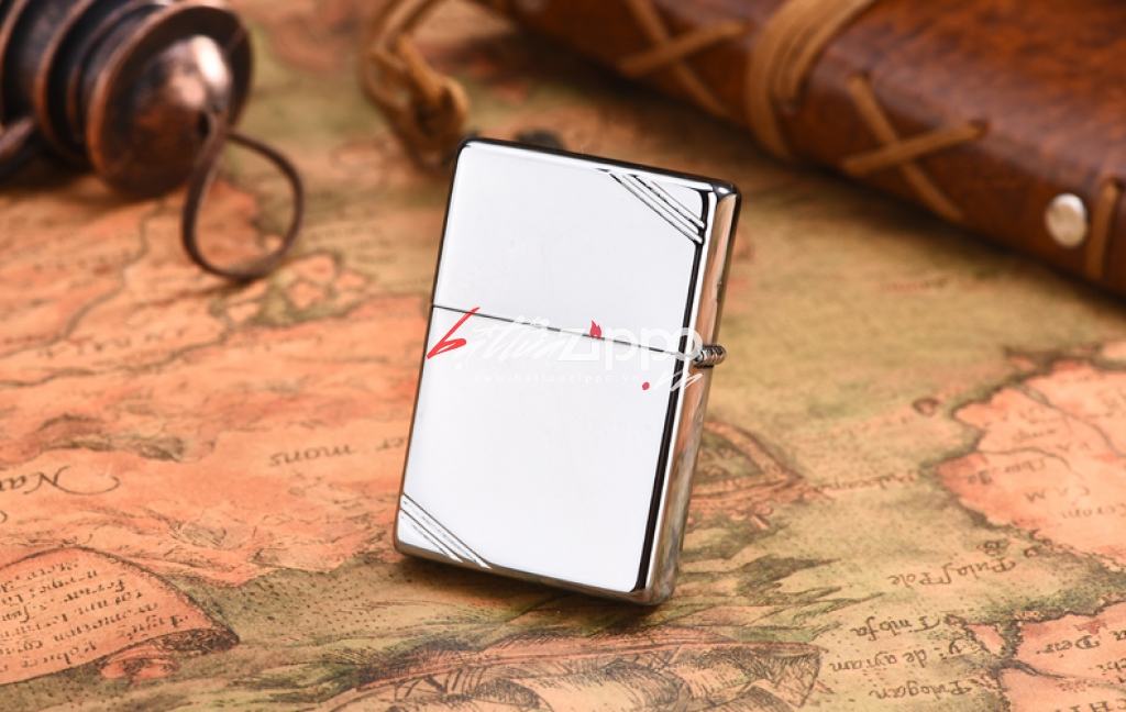 Bật Lửa Zippo 1937 Mạ Chrome Trơn Bóng - SKU 260 – Zippo Vintage High Polished Chrome