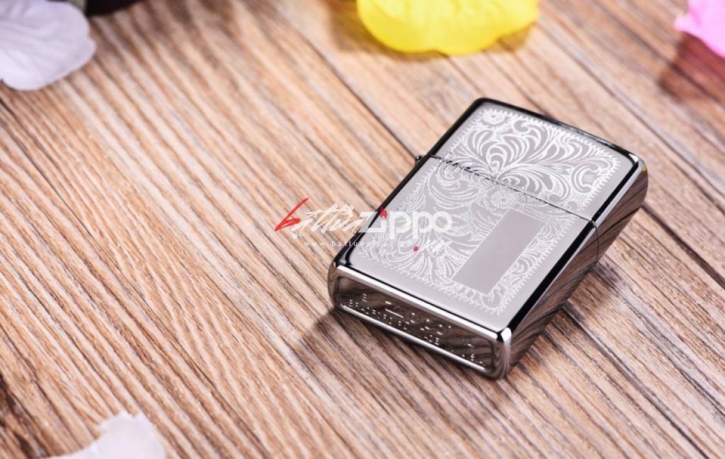 Bật Lửa Zippo Mạ Chrome Hoa Văn Ý - Sku 352 – Zippo Venetian Chrome