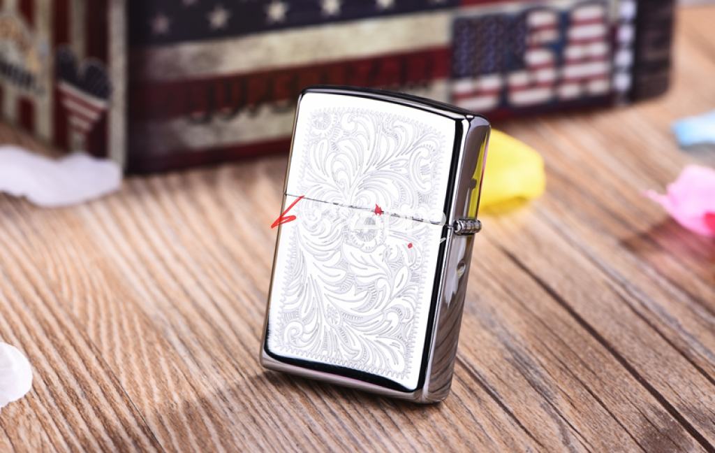 Bật Lửa Zippo Mạ Chrome Hoa Văn Ý - Sku 352 – Zippo Venetian Chrome