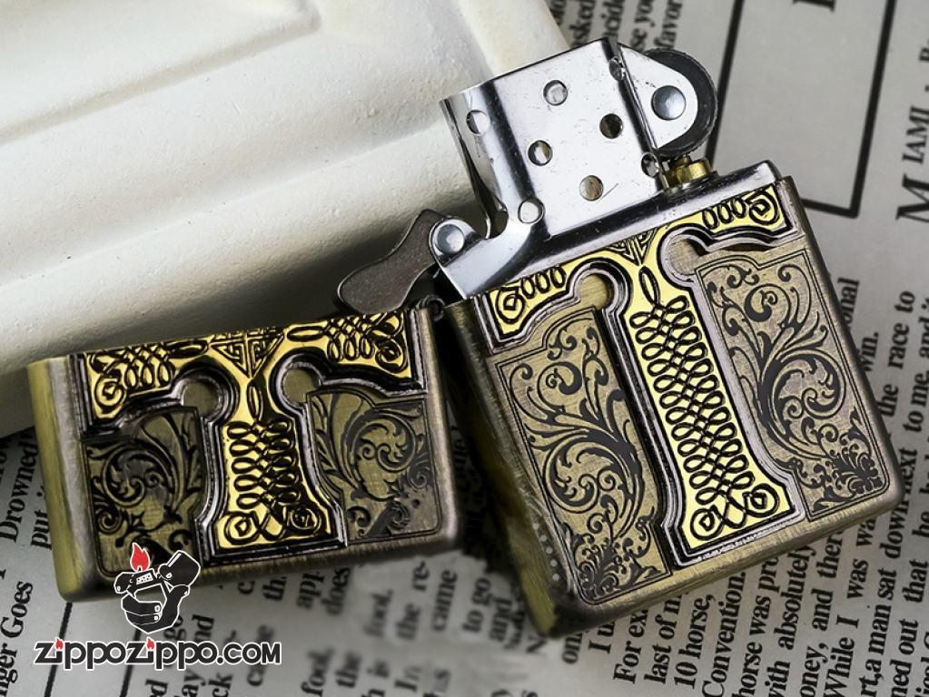 Bật lửa Zippo Đồng khắc họa tiết Keliduosi CREDOS