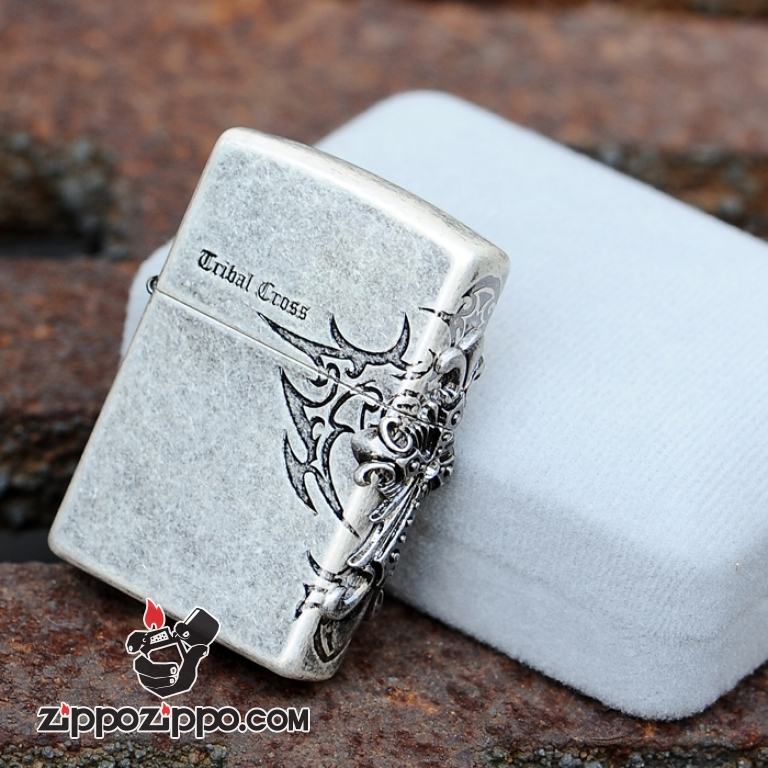 Bật lửa Zippo bạc cổ phiên bản Angels