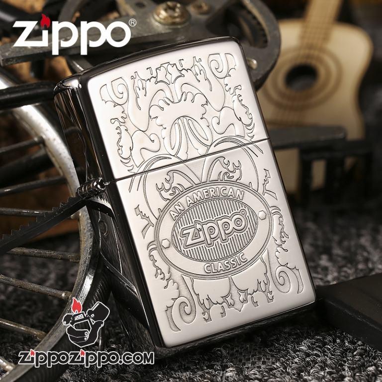 Bật lửa Zippo phiên bản Original khắc hình vương miệng