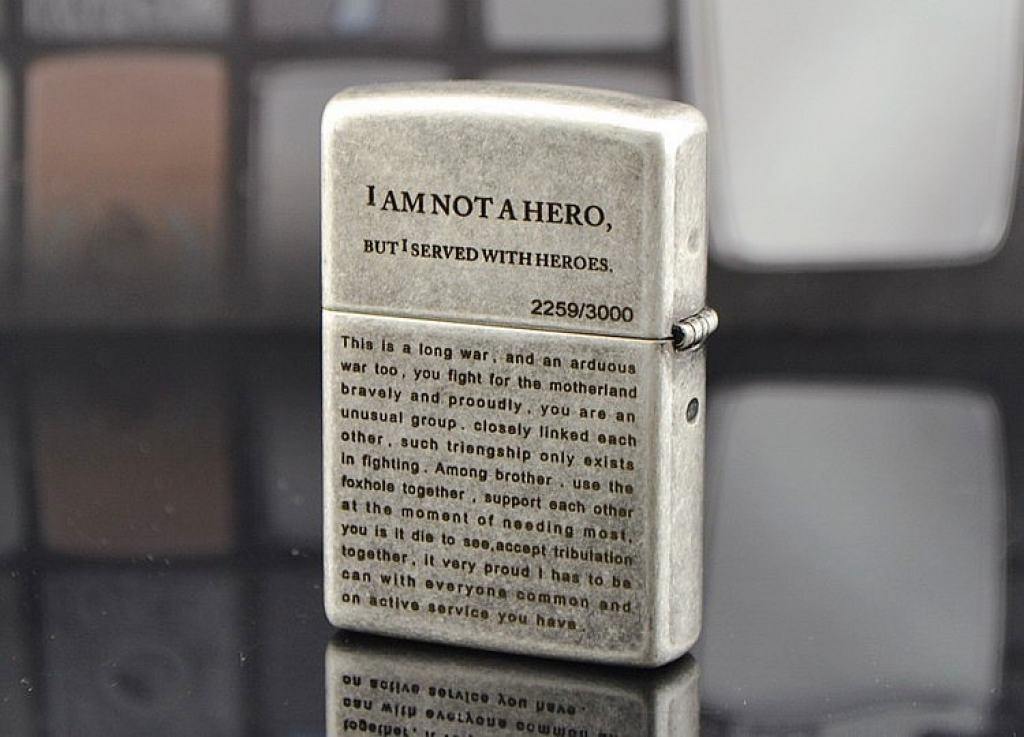 Bật lửa Zippo phiên bản Antique Bạc Band of Brothers