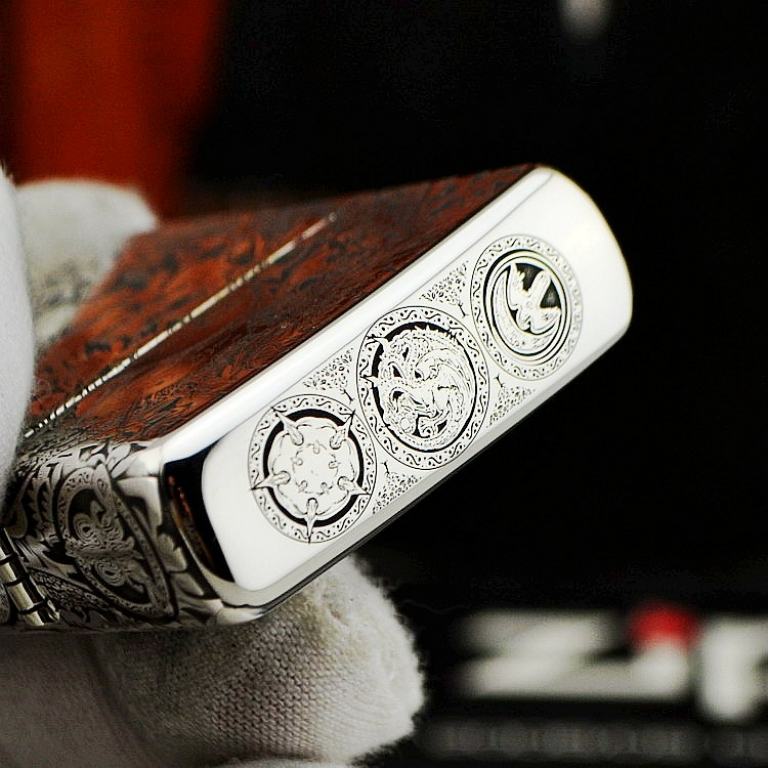 Bật lửa Zippo Bạc nguyên khối Game of Thrones Bản Vỏ Mỏng