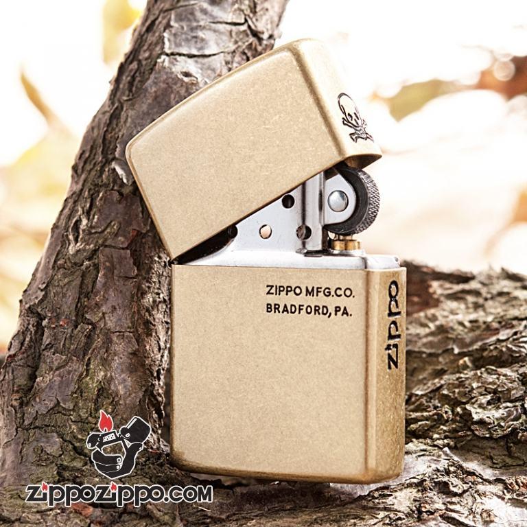 Bật lửa Zippo phiên bản đồng khắc ZIPPO.MFG.CO.