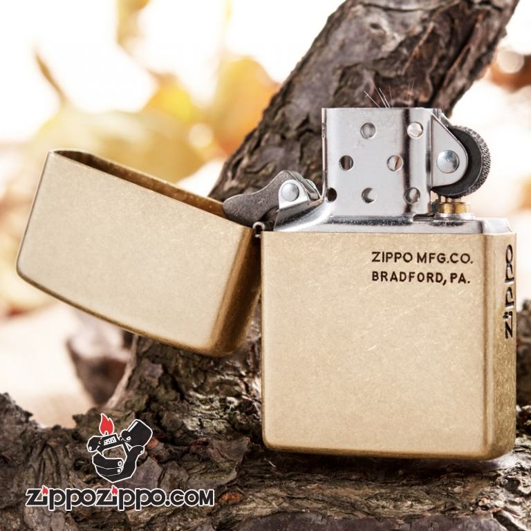 Bật lửa Zippo phiên bản đồng khắc ZIPPO.MFG.CO.