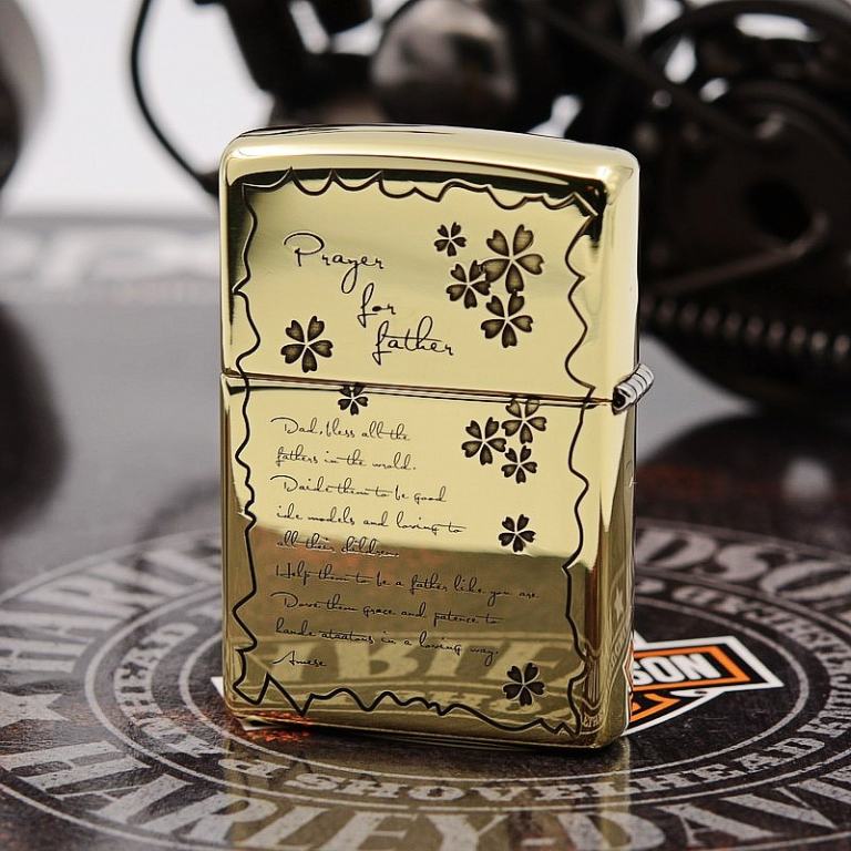 Zippo Chính Hãng Đồng Bóng Khắc Ngày Của Người Cha Vĩ Đại
