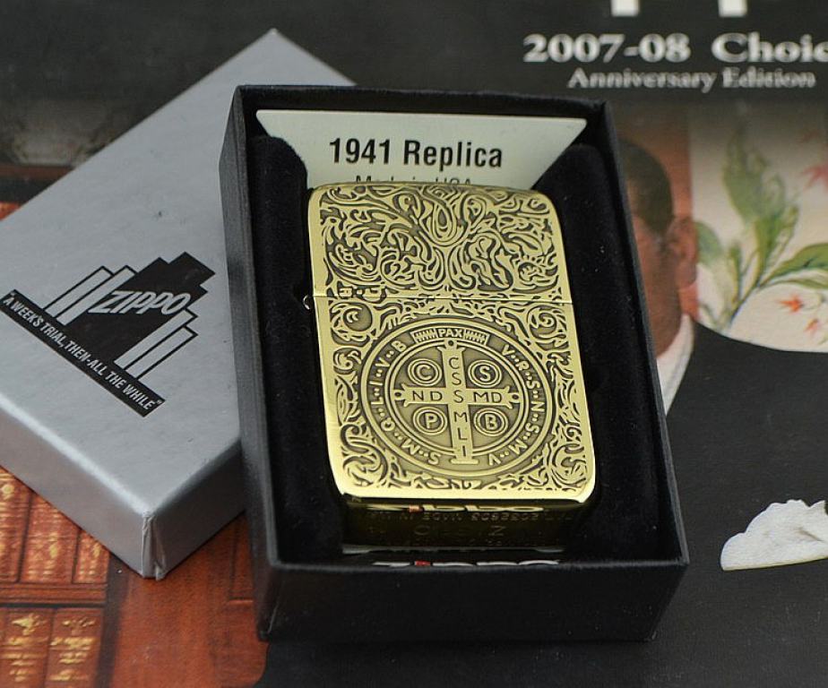 Bật lửa Zippo đồng khắc hoạ tiết tinh xảo Constantine Phiên bản 1941