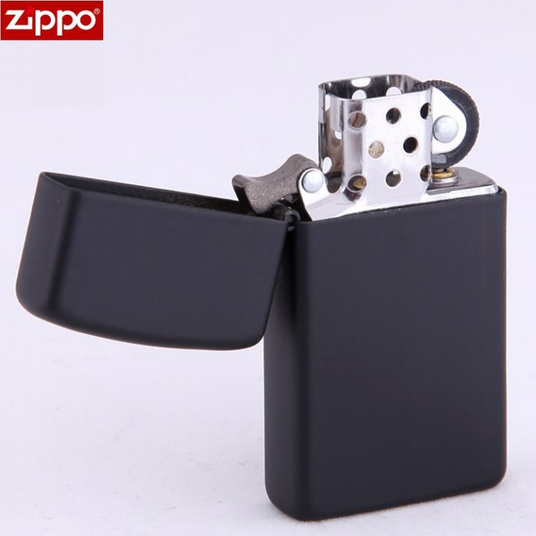 Bật Lửa Zippo Bản Nhỏ Sơn Màu Đen - SKU 1618 – Zippo Slim Black Matte