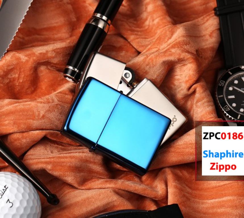 Bật Lửa Zippo Sơn Màu Xanh Ngọc Sapphire - SKU 20446 – Zippo Sapphire