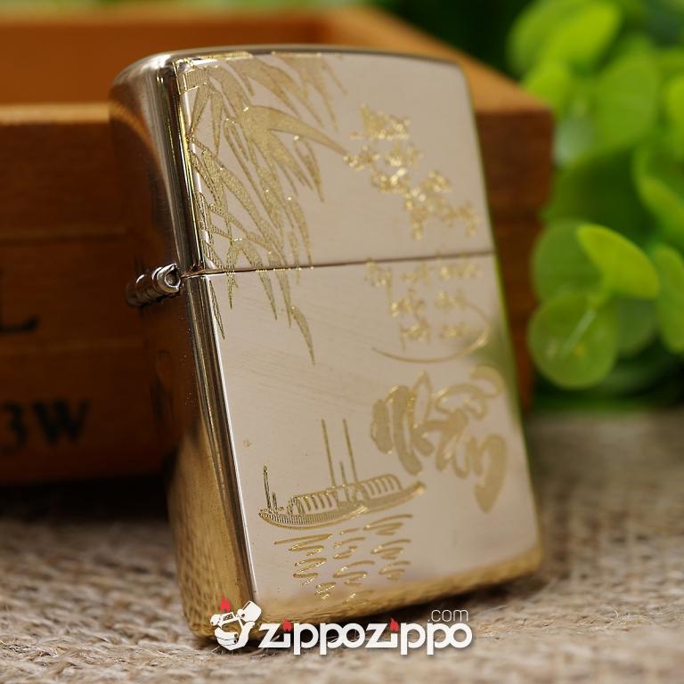 bật lửa zippo đồng khắc chữa nhẫn