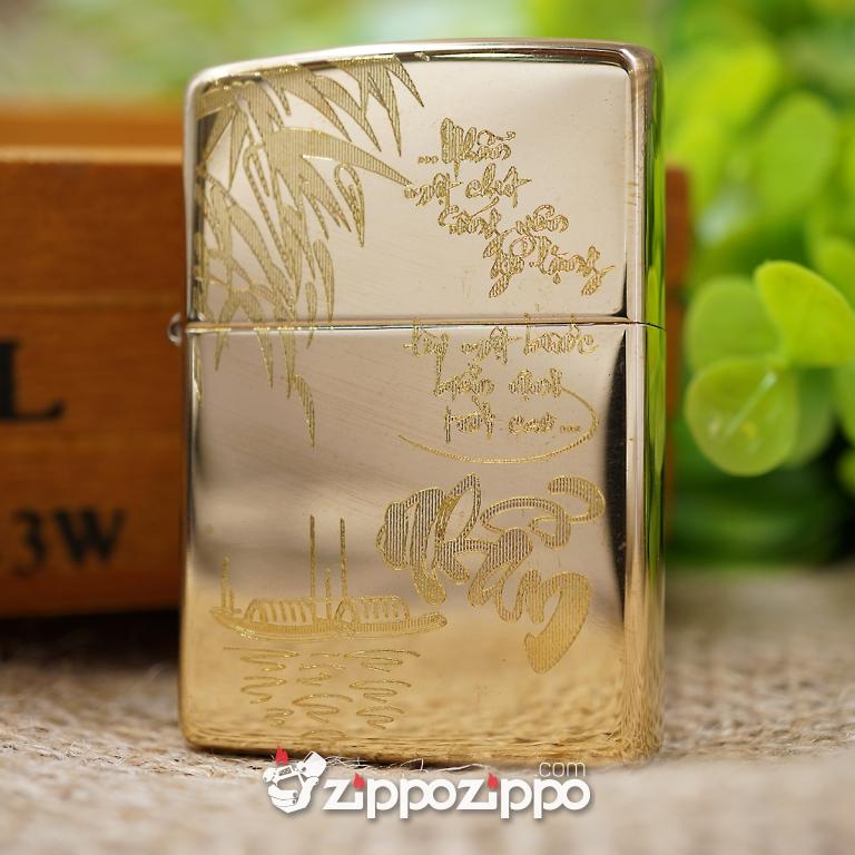bật lửa zippo đồng khắc chữa nhẫn