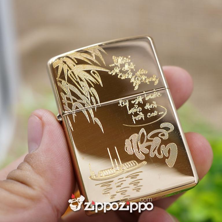 bật lửa zippo đồng khắc chữa nhẫn