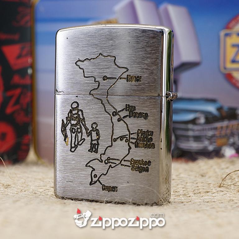 Bật lửa zippo chiến tranh việt nam sản xuất 2017 ( VIETNAM-SAIGON 70-72 )