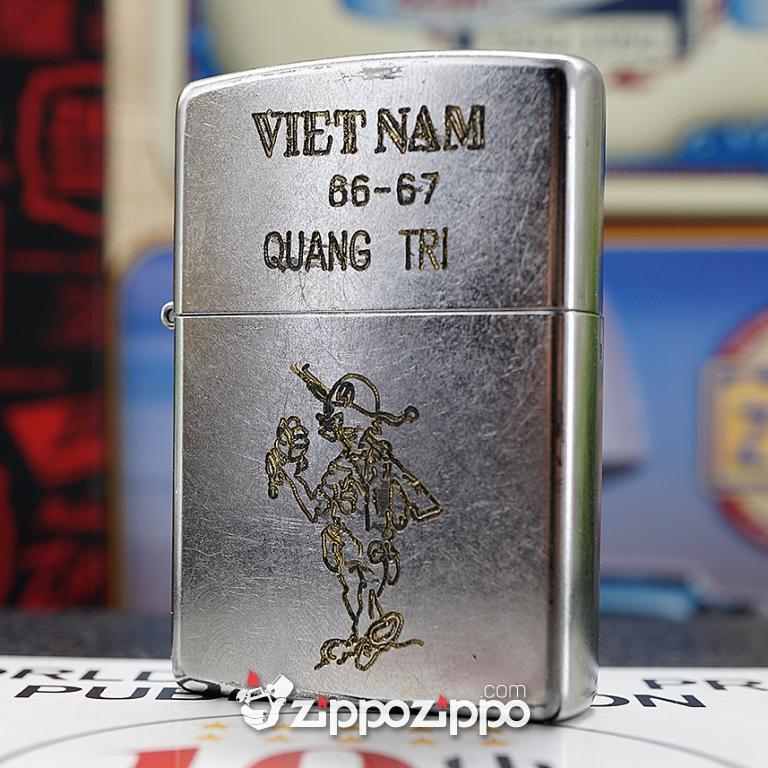 Bật lửa zippo chiến tranh việt nam sản xuất 2017( Quảng Trị 66-67 )
