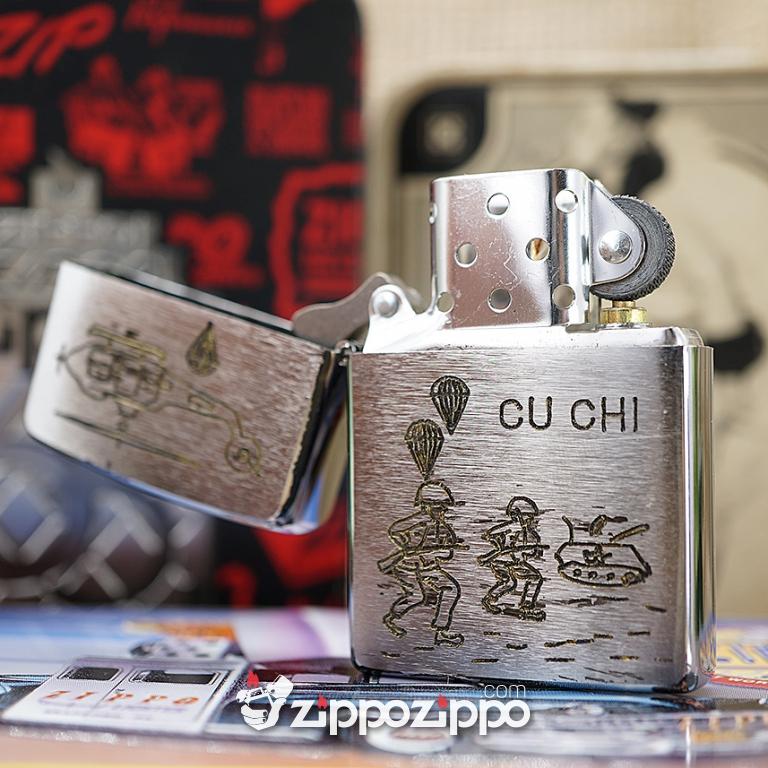Bật lửa zippo chiến tranh việt nam sản xuất 2017 ( Củ Chi)