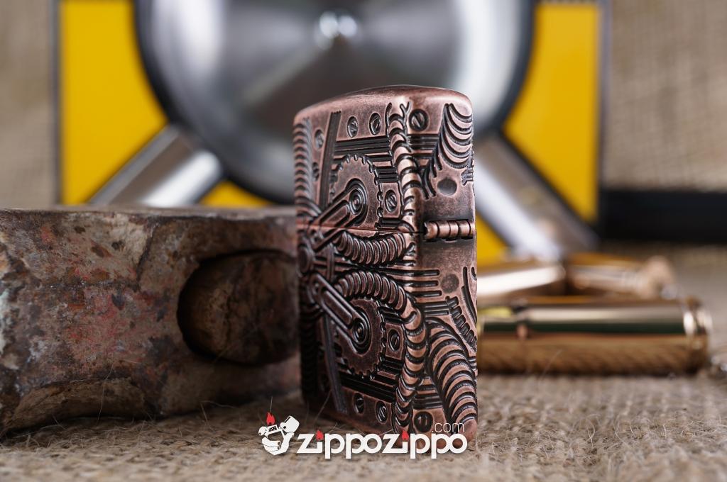 Zippo copper khắc 4 mặt 29523