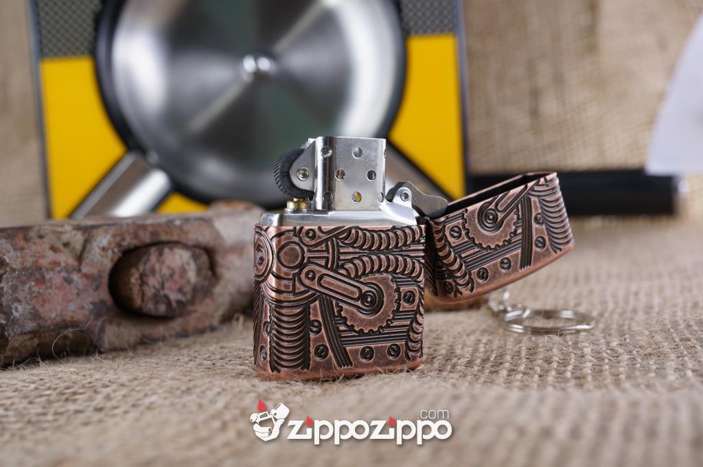 Zippo copper khắc 4 mặt 29523