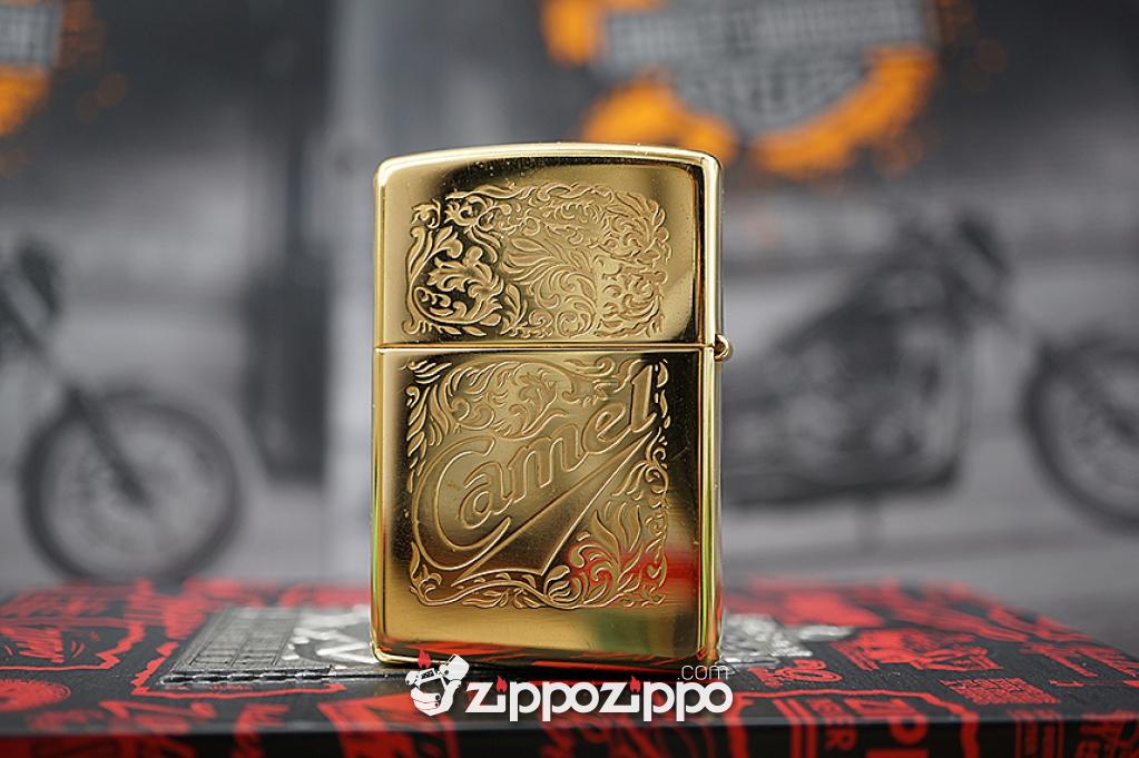 Zippo cổ Camel Mạ Vàng 22k sản xuất năm (1995)