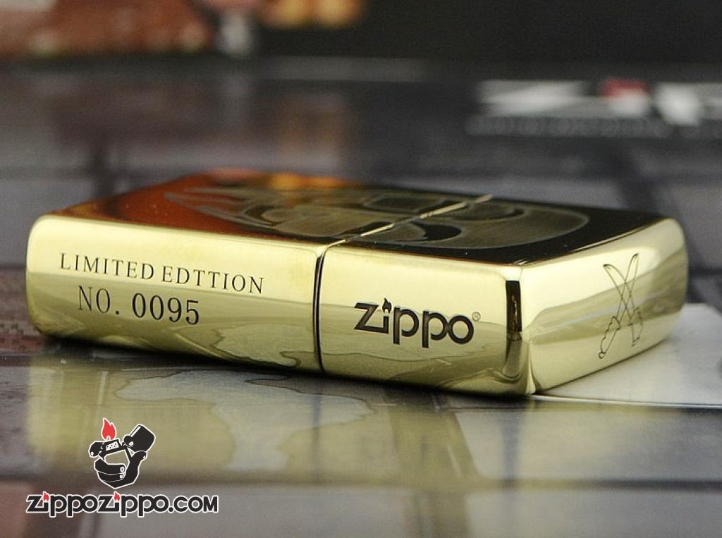 Zippo Chính Hãng Đồng Bóng Khắc Mặt Nạ V Of Vendetta bản ARMOR