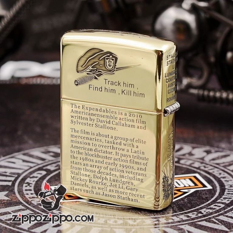 Bật lửa Zippo chính hãng khắc The Expendables ARMOR